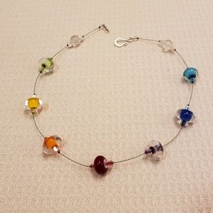 Glass bead necklace